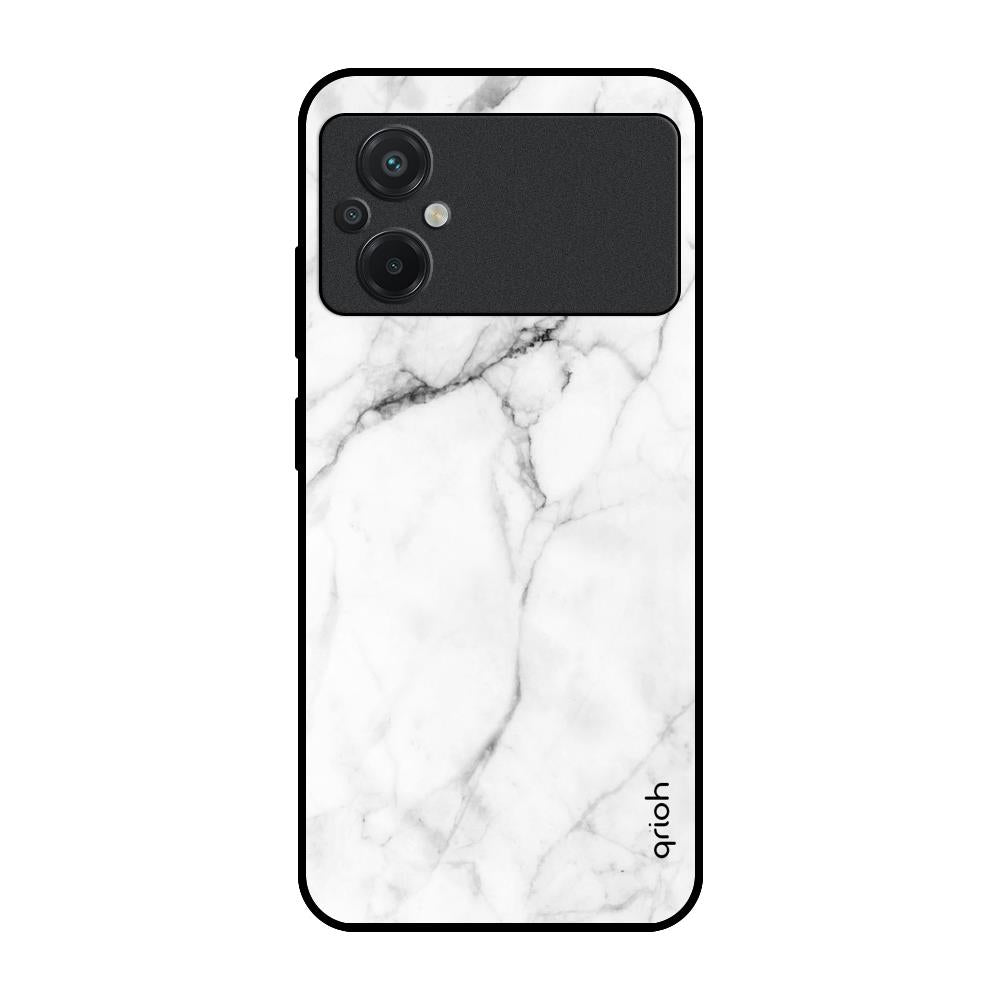 Modern White Marble Poco M5 Glass Cases & Covers Online