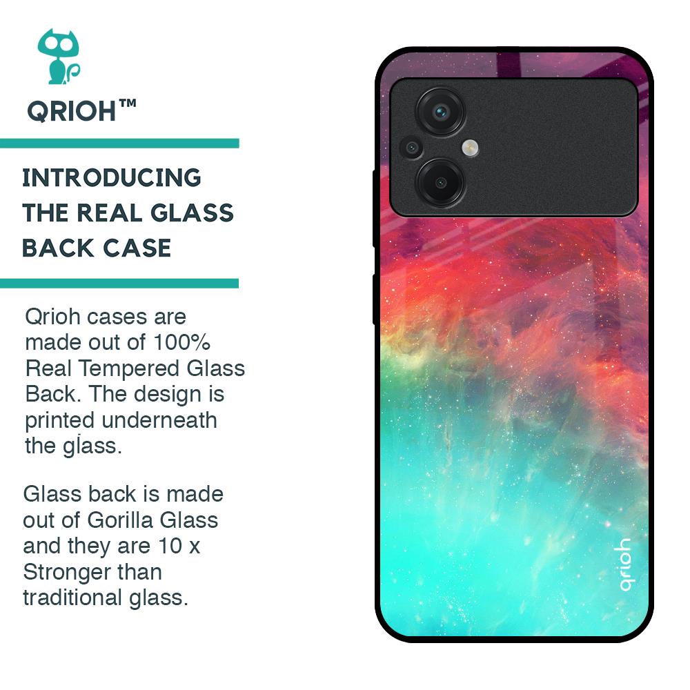 Colorful Aura Glass Case for Poco M5