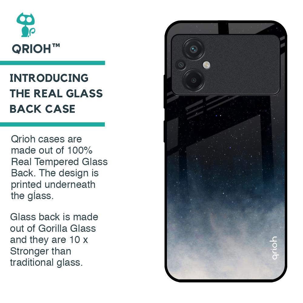 Black Aura Glass Case for Poco M5