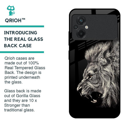 Brave Lion Glass case for Poco M5