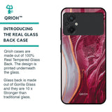 Crimson Ruby Glass Case for Poco M5
