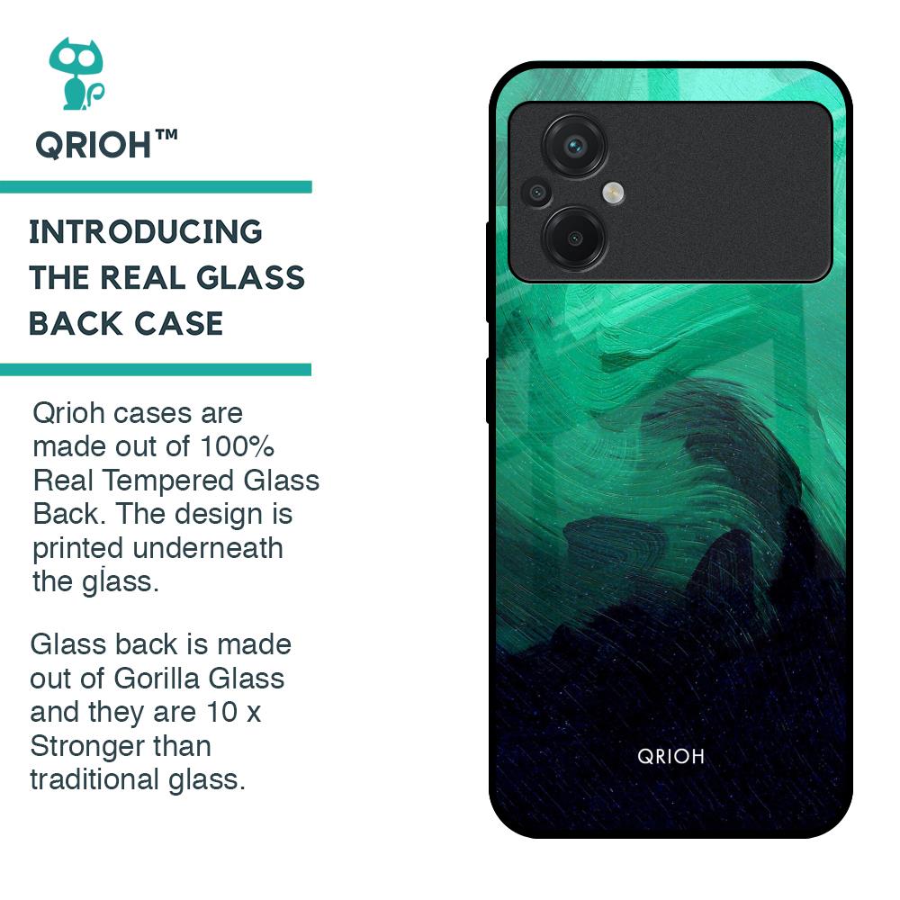 Scarlet Amber Glass Case for Poco M5