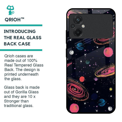 Galaxy In Dream Glass Case For Poco M5