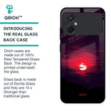 Morning Red Sky Glass Case For Poco M5