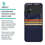 Tricolor Stripes Glass Case For Poco M5