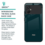 Hunter Green Glass Case For Poco M5