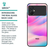 Colorful Waves Glass case for Poco M5