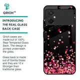 Heart Rain Fall Glass Case For Poco M5