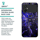 Techno Color Pattern Glass Case For Poco M5