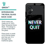 Never Quit Glass Case For Poco M5