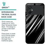 Black & Grey Gradient Glass Case For Poco M5