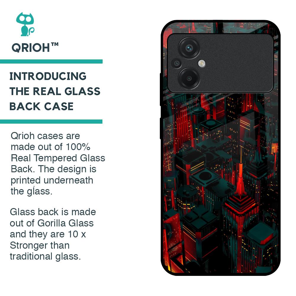 City Light Glass Case For Poco M5