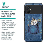 Kitty In Pocket Glass Case For Poco M5