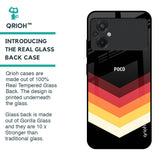 Abstract Arrow Pattern Glass Case For Poco M5