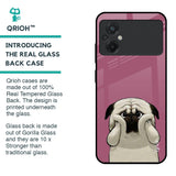 Funny Pug Face Glass Case For Poco M5