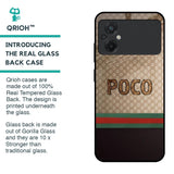 High End Fashion Glass case for Poco M5