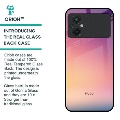 Lavender Purple Glass case for Poco M5