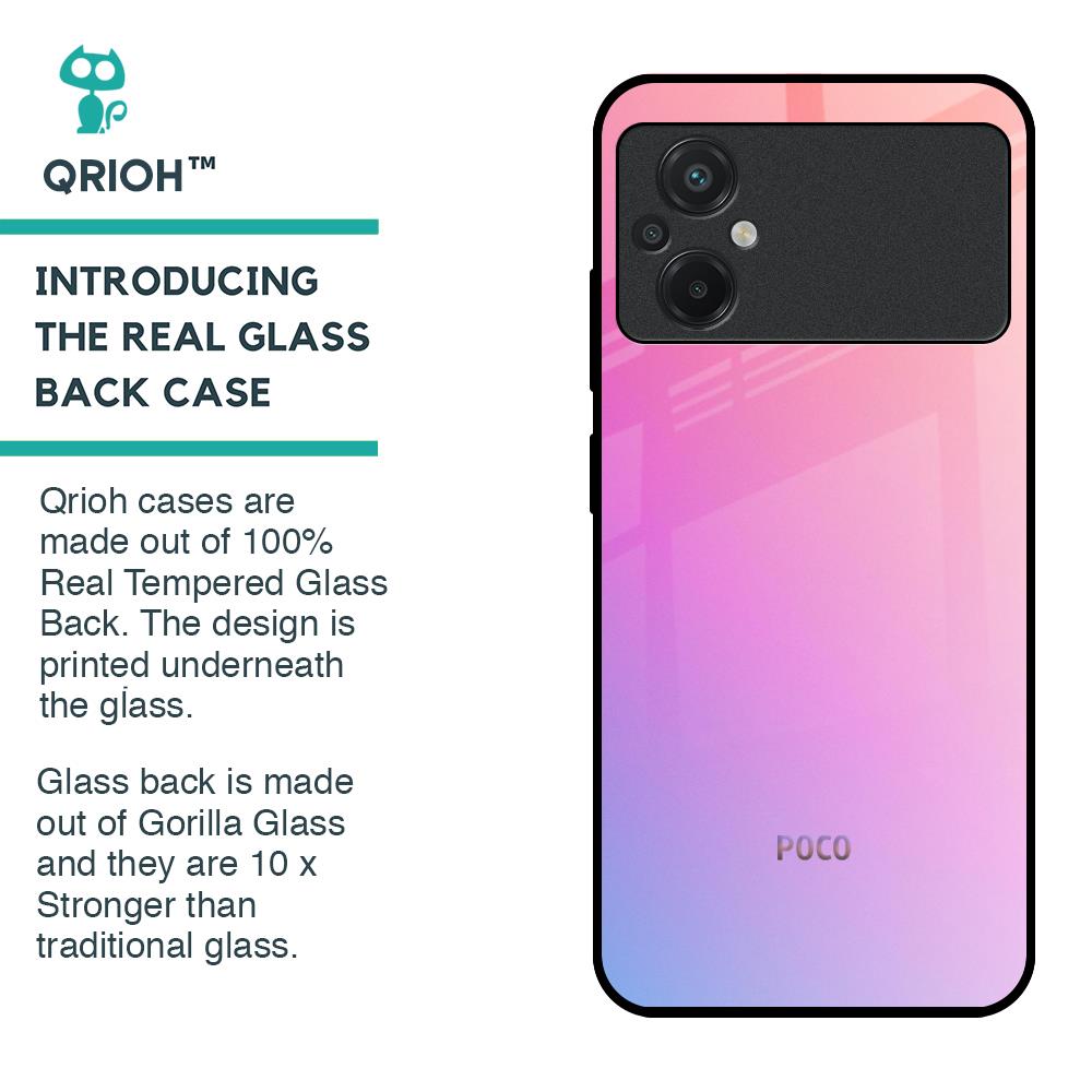 Dusky Iris Glass case for Poco M5