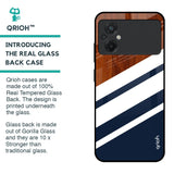 Bold Stripes Glass case for Poco M5