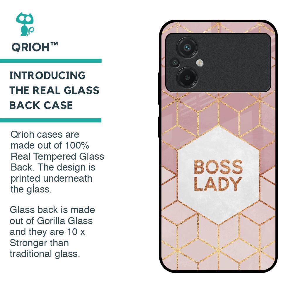 Boss Lady Glass Case for Poco M5