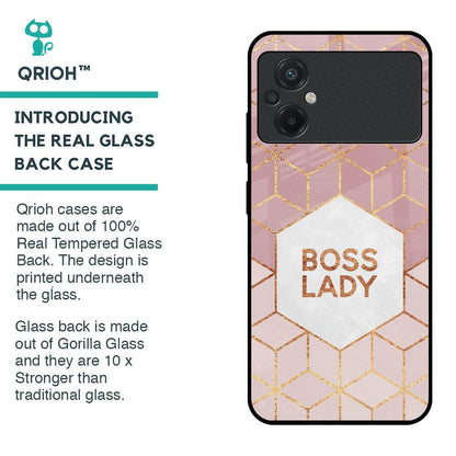 Boss Lady Glass Case for Poco M5