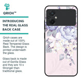 Elegant Floral Glass case for Poco M5