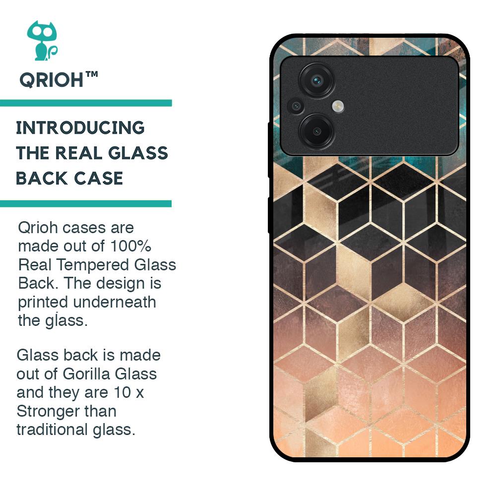 Bronze Texture Glass Case for Poco M5