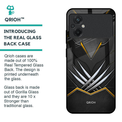 Black Warrior Glass Case for Poco M5