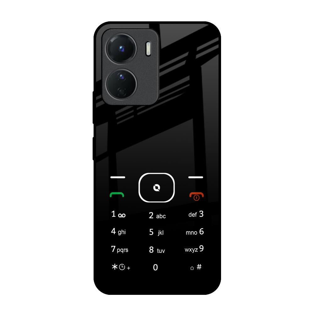 Classic Keypad Pattern Vivo Y16 Glass Back Cover Online