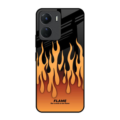 Fire Flame Vivo Y16 Glass Back Cover Online