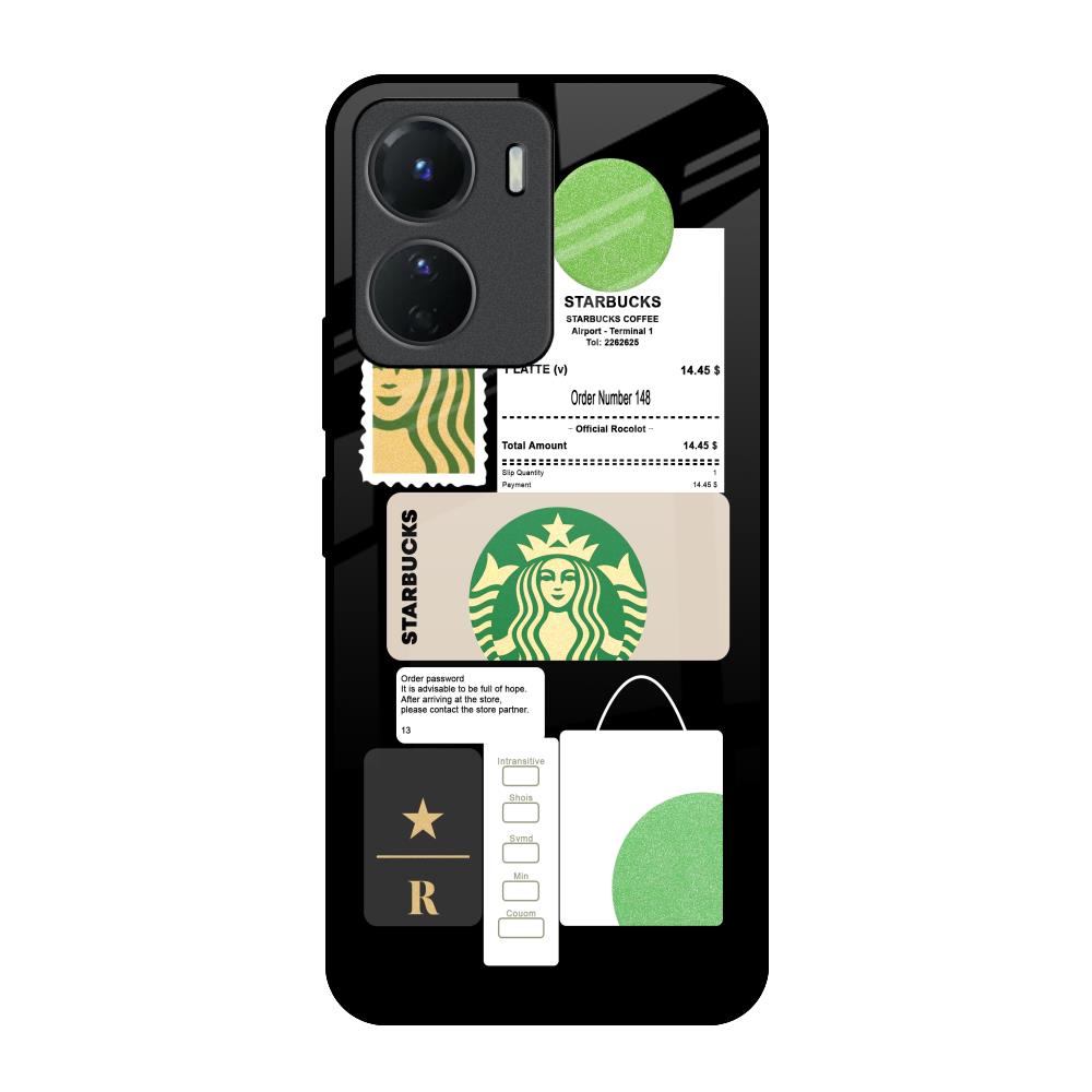 Coffee Latte Vivo Y16 Glass Back Cover Online