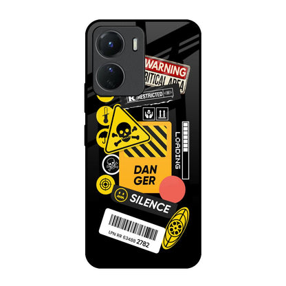 Danger Signs Vivo Y16 Glass Back Cover Online