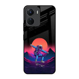 Retro Astronaut Vivo Y16 Glass Back Cover Online