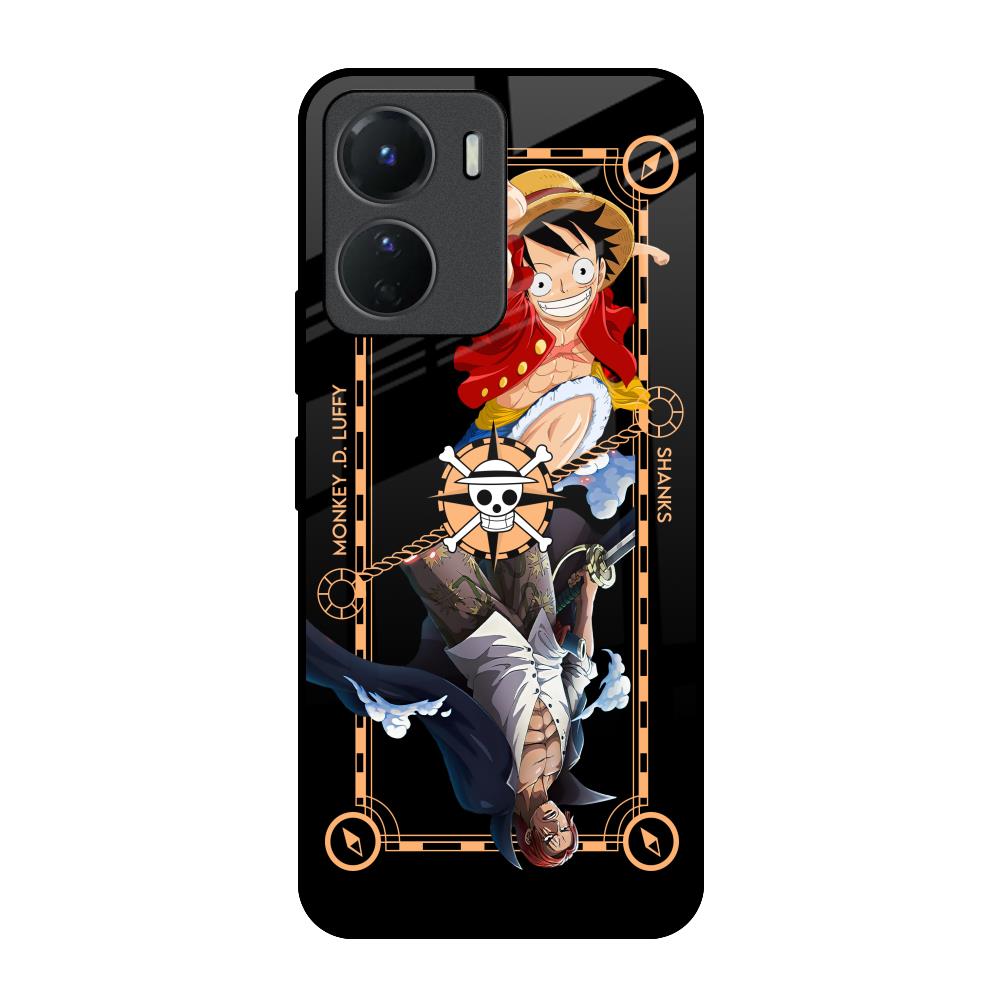 Shanks & Luffy Vivo Y16 Glass Back Cover Online