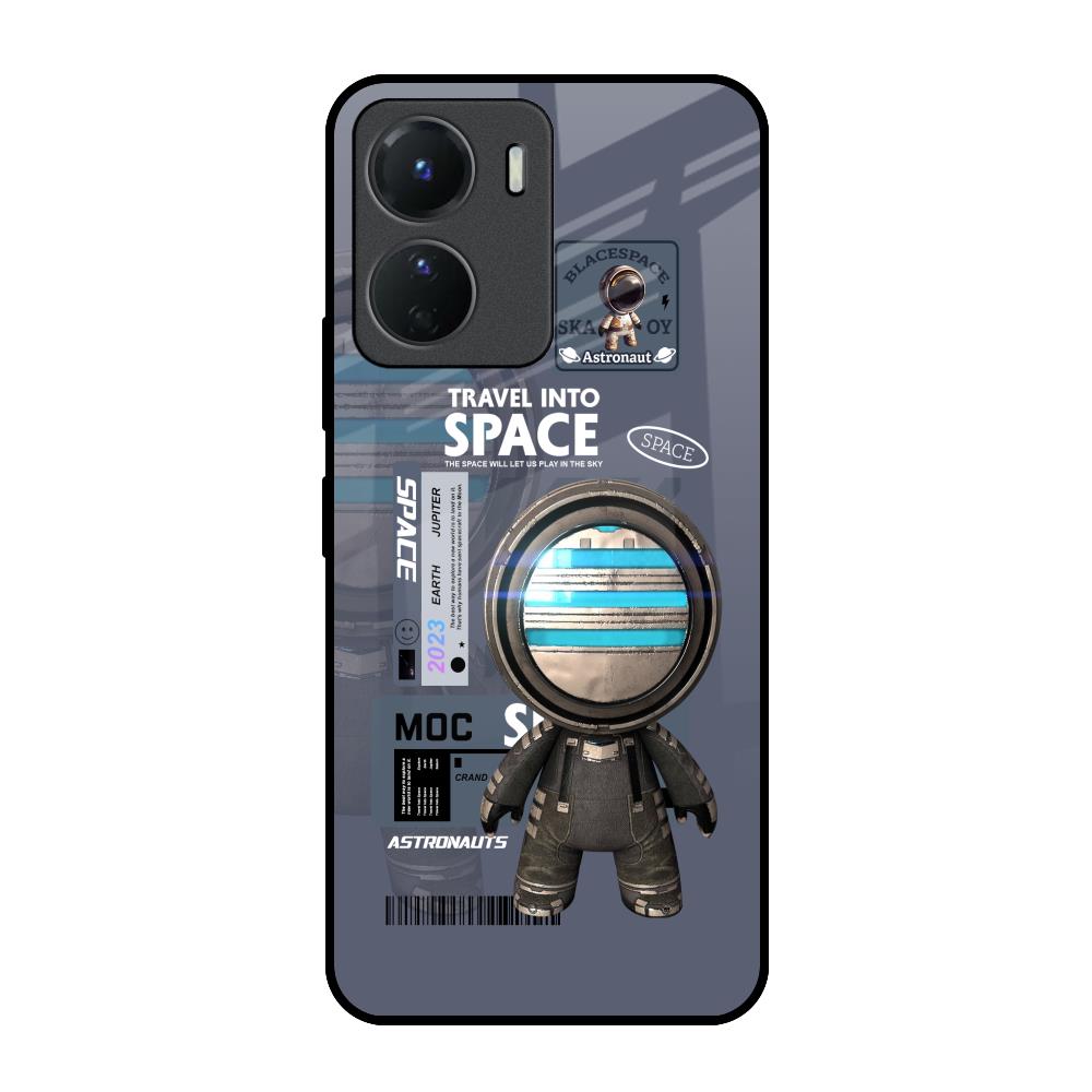 Space Travel Vivo Y16 Glass Back Cover Online