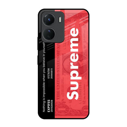 Supreme Ticket Vivo Y16 Glass Back Cover Online