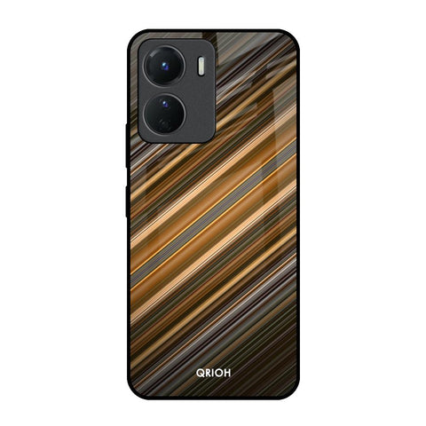 Diagonal Slash Pattern Vivo Y16 Glass Back Cover Online