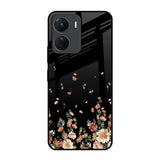 Floating Floral Print Vivo Y16 Glass Back Cover Online