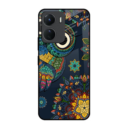 Owl Art Vivo Y16 Glass Back Cover Online