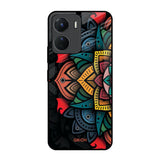 Retro Gorgeous Flower Vivo Y16 Glass Back Cover Online