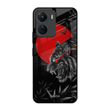 Red Moon Tiger Vivo Y16 Glass Back Cover Online