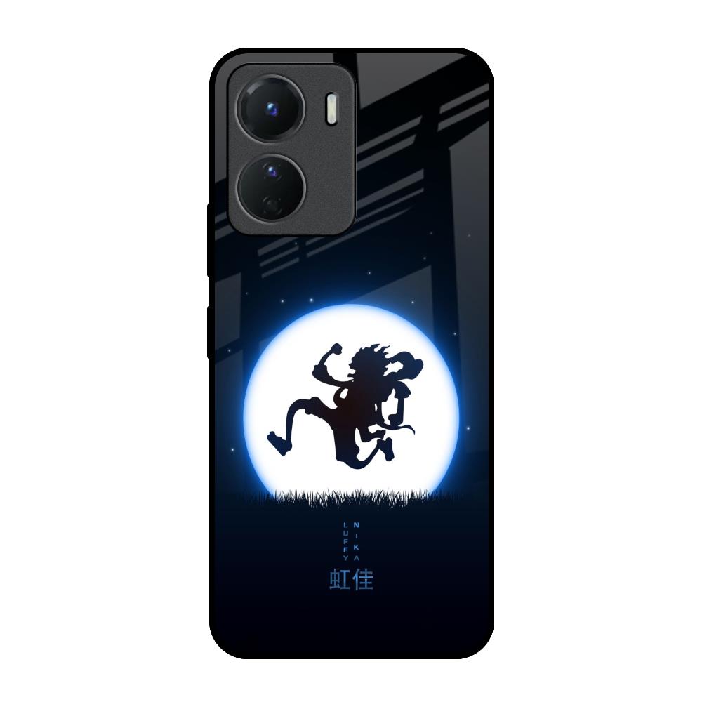 Luffy Nika Vivo Y16 Glass Back Cover Online