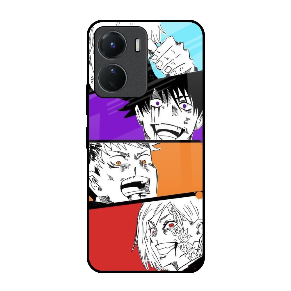 Anime Sketch Vivo Y16 Glass Back Cover Online