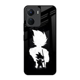 Monochrome Goku Vivo Y16 Glass Back Cover Online