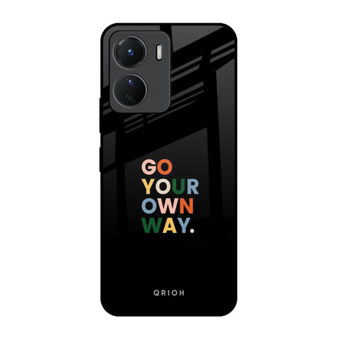 Go Your Own Way Vivo Y16 Glass Back Cover Online