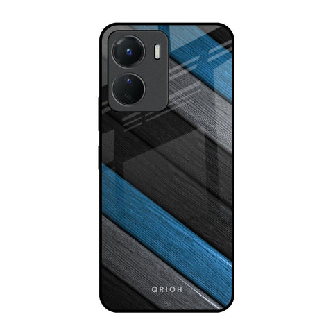 Multicolor Wooden Effect Vivo Y16 Glass Back Cover Online