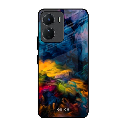 Multicolor Oil Painting Vivo Y16 Glass Back Cover Online
