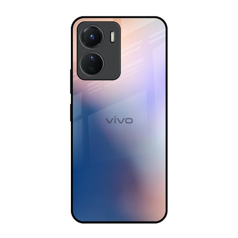 Blue Mauve Gradient Vivo Y16 Glass Back Cover Online