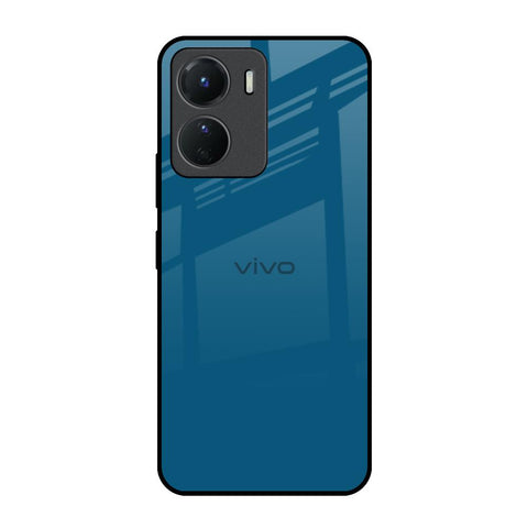Cobalt Blue Vivo Y16 Glass Back Cover Online