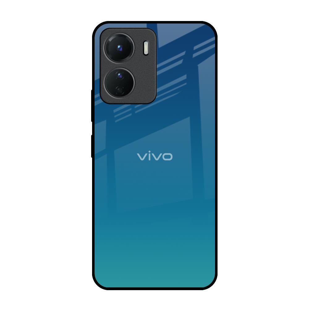 Celestial Blue Vivo Y16 Glass Back Cover Online